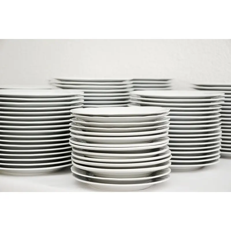plate, stack, dishes