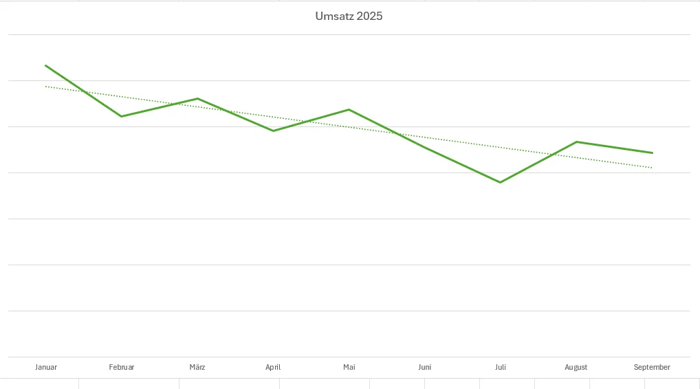 Umsatzentwicklung 2025