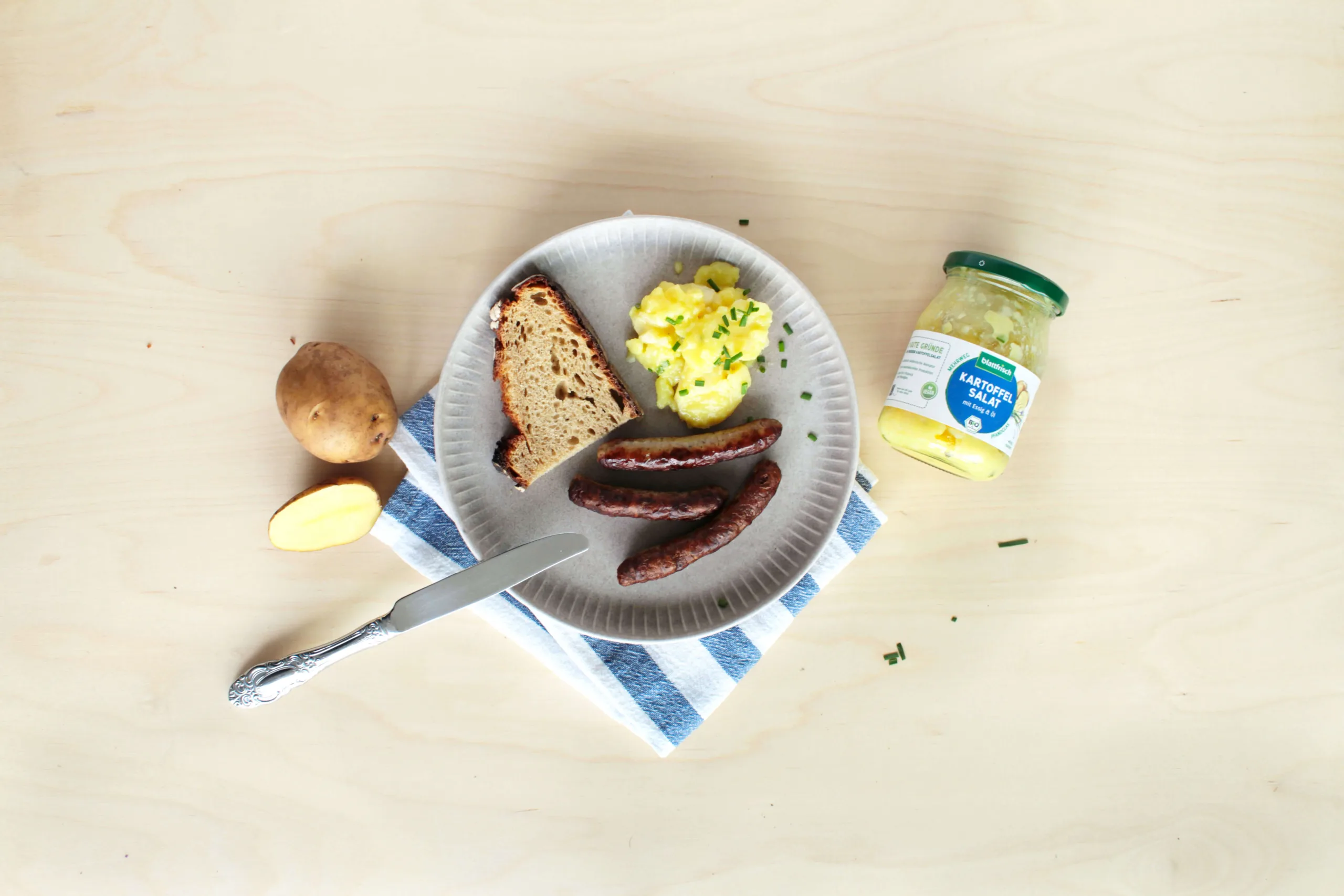 imagebilder feinkost kartoffelsalat vegan angerichtet 1