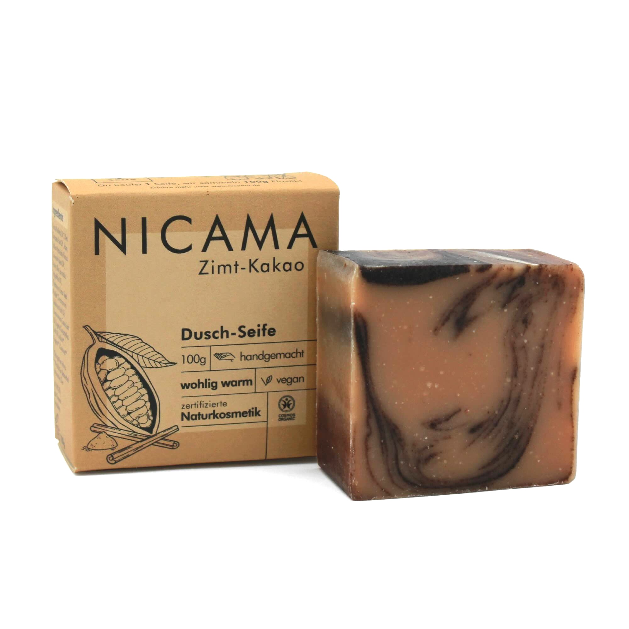 niacma seife zimtkakao freisteller