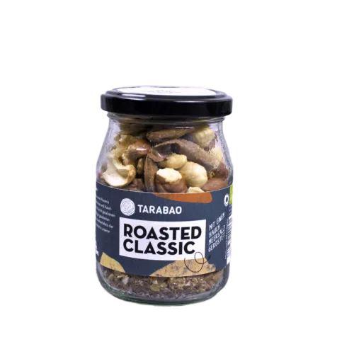 04 bio nussmix roasted classic pfandglas tarabao klein front 04 bio nussmix roasted classic pfandglas tarabao klein front